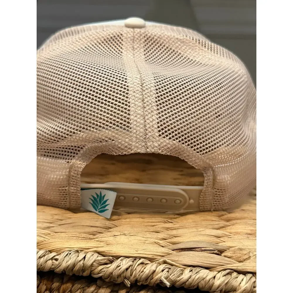 Sendero Provisions Co Cowboy Hat Trucker Snapback Cream Mesh Cap Adult